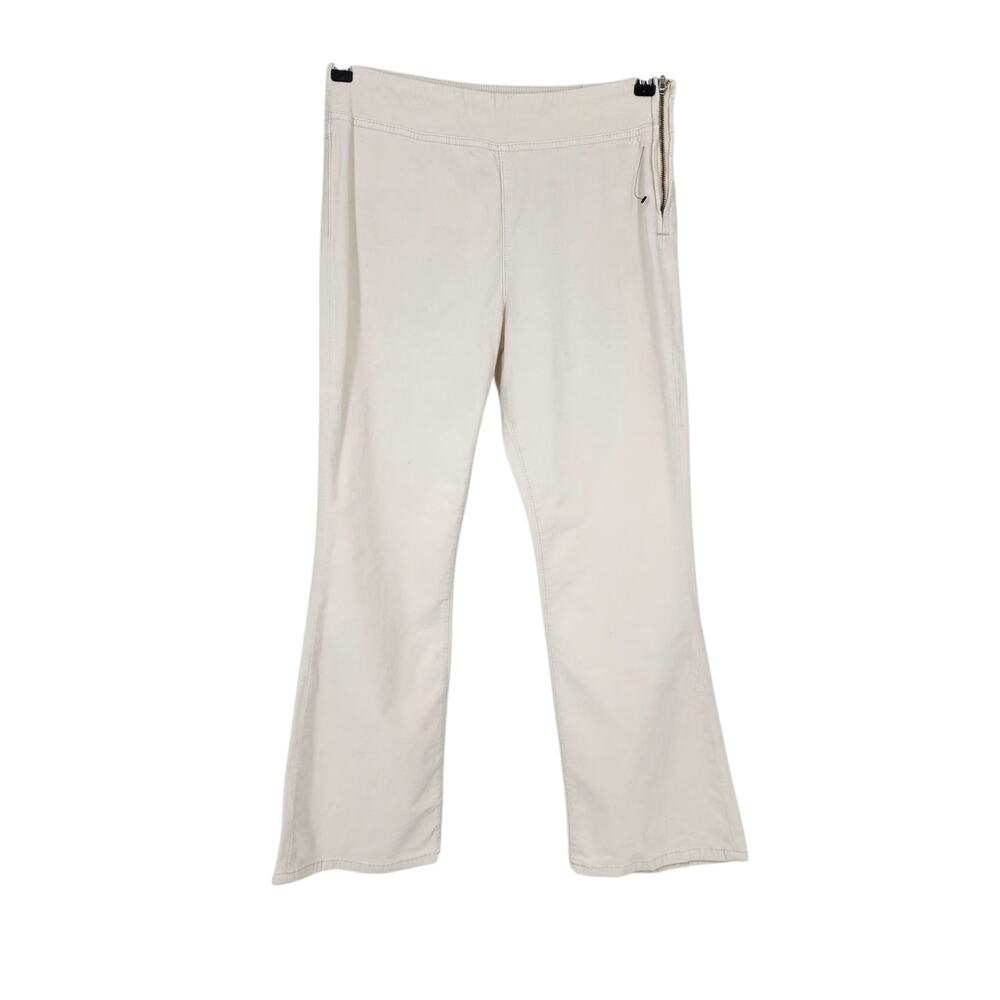 Free People We The Free In My Feelings Velvet Crop Slim Flare Pants Size Small